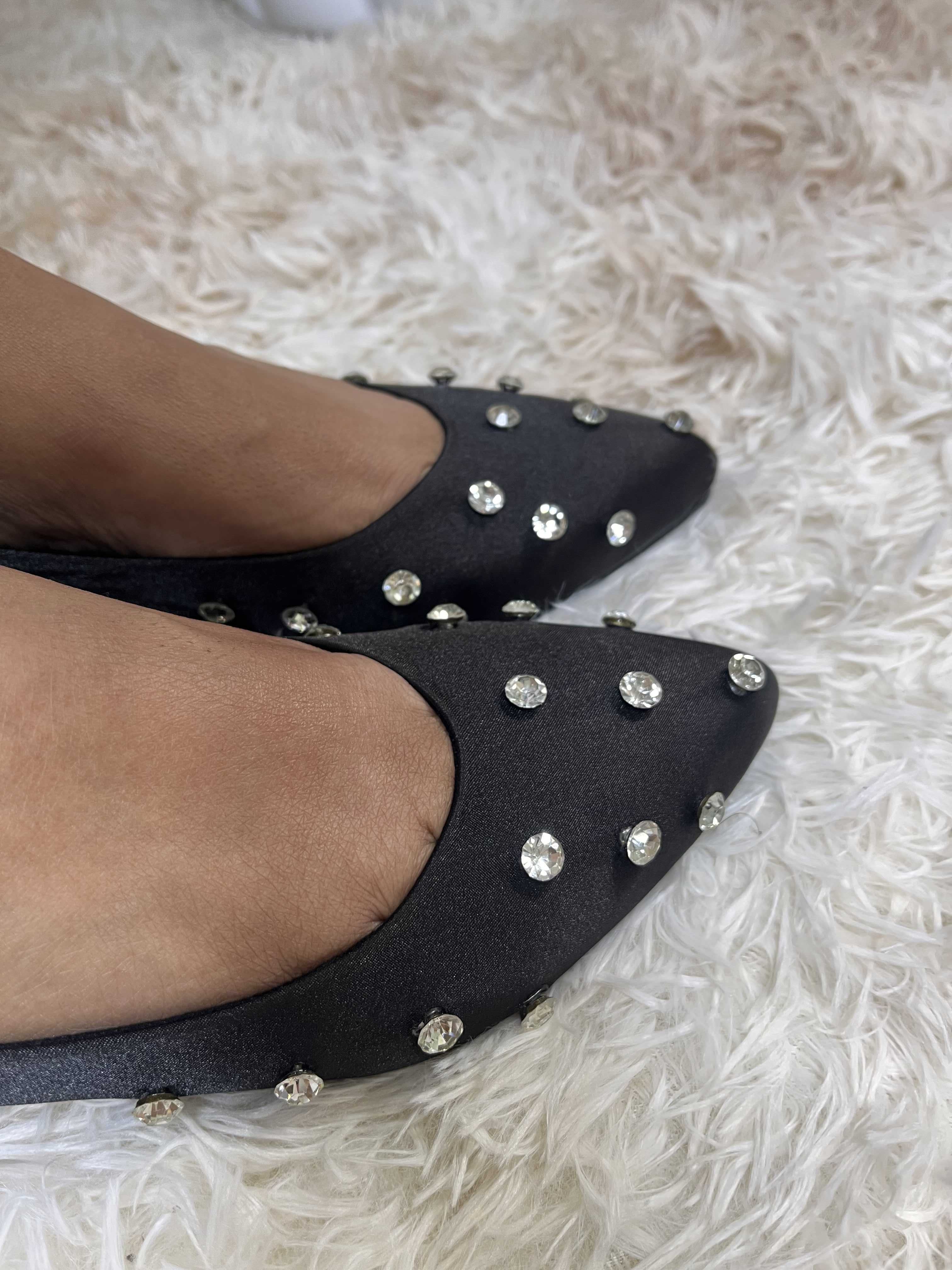 Baleta tacon diamantes